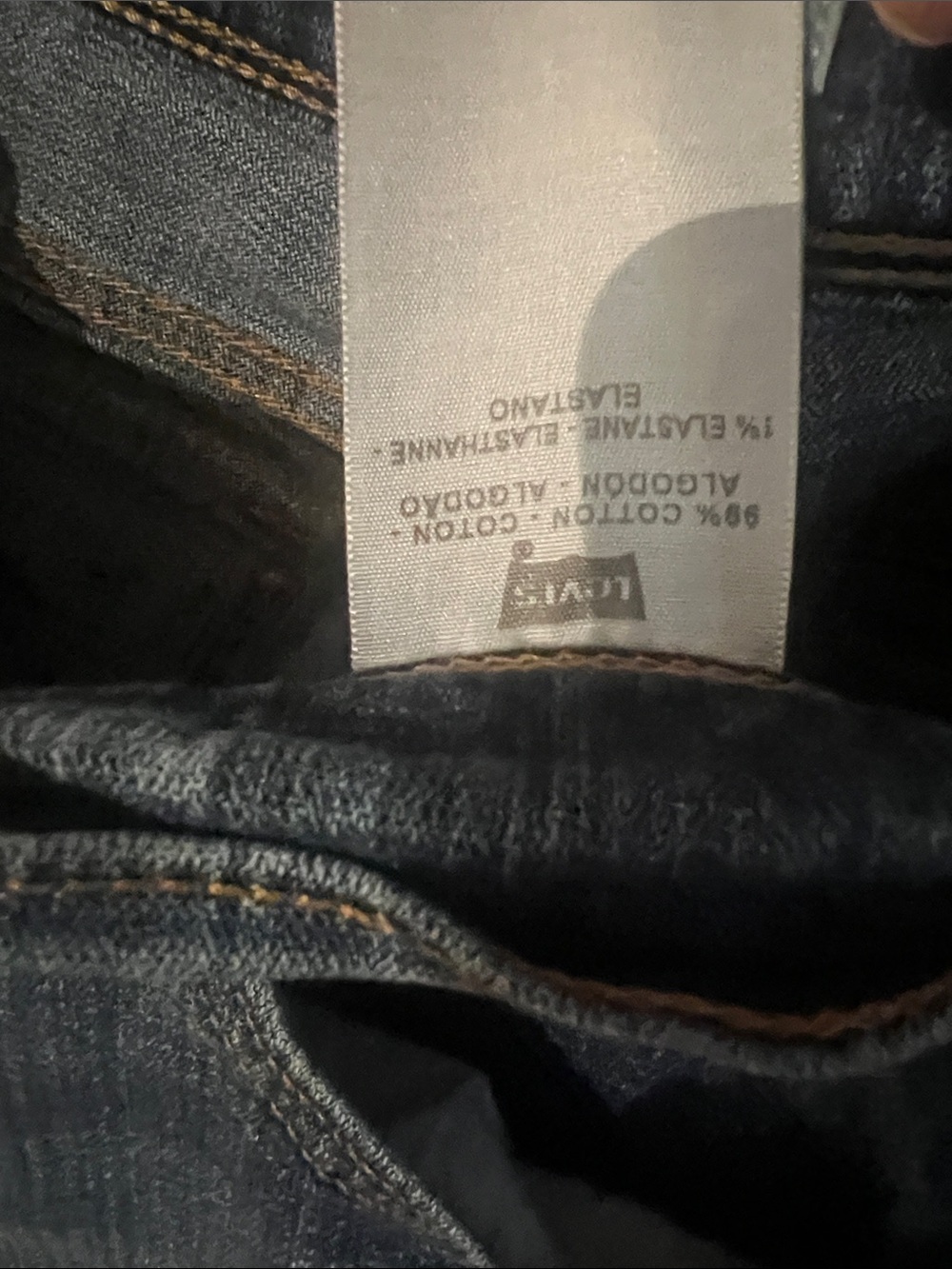 Levi's 515 Blue Denim Bermuda Shorts with Back Pocket Flaps, size 12. EUC - Picture 9 of 9
